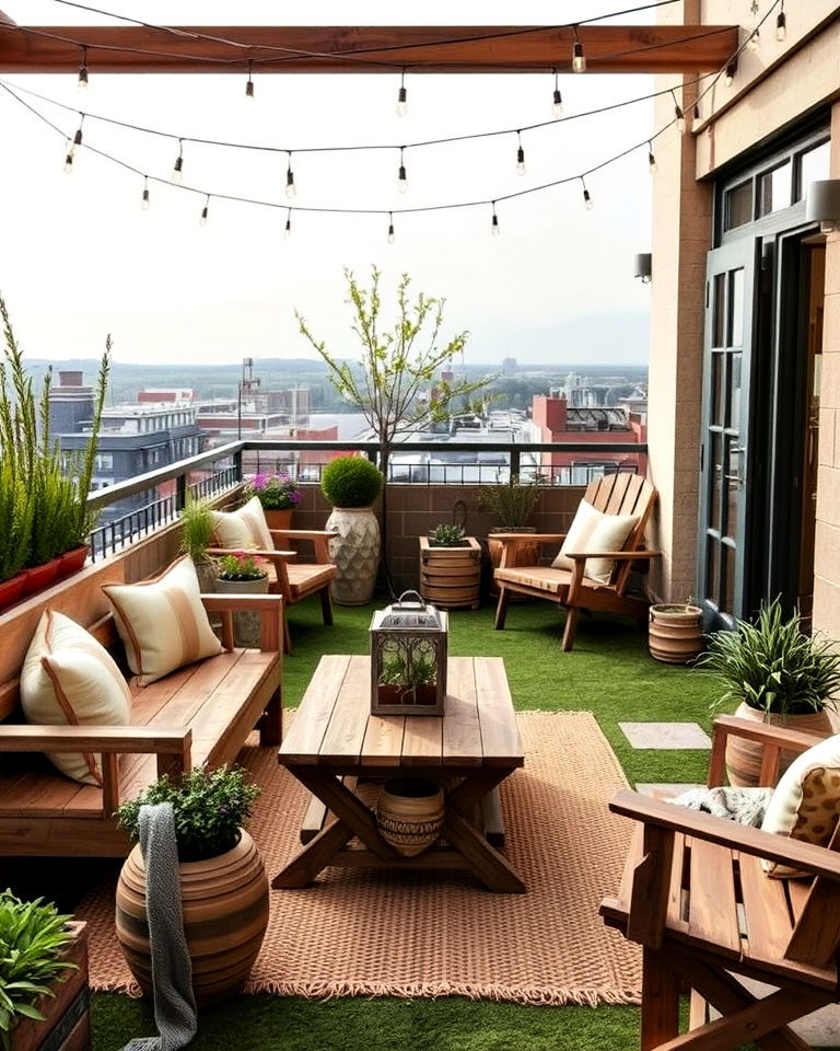 rustic farmhouse charm penthouse balcony - 15 Penthouse Balcony Ideas