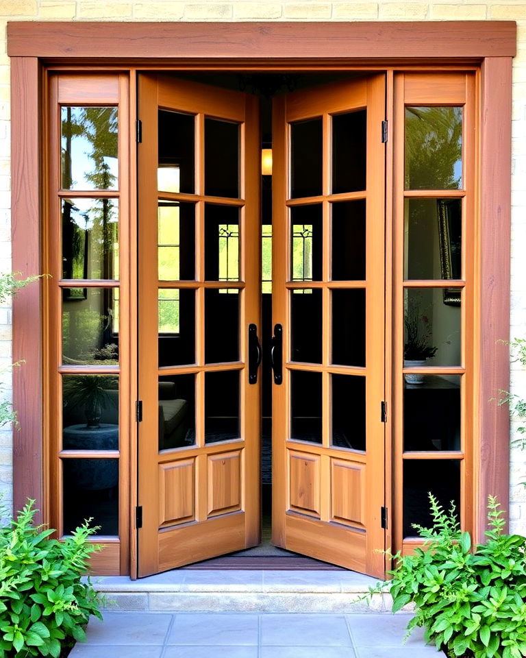 rustic french front door - 20 Rustic Front Door Ideas