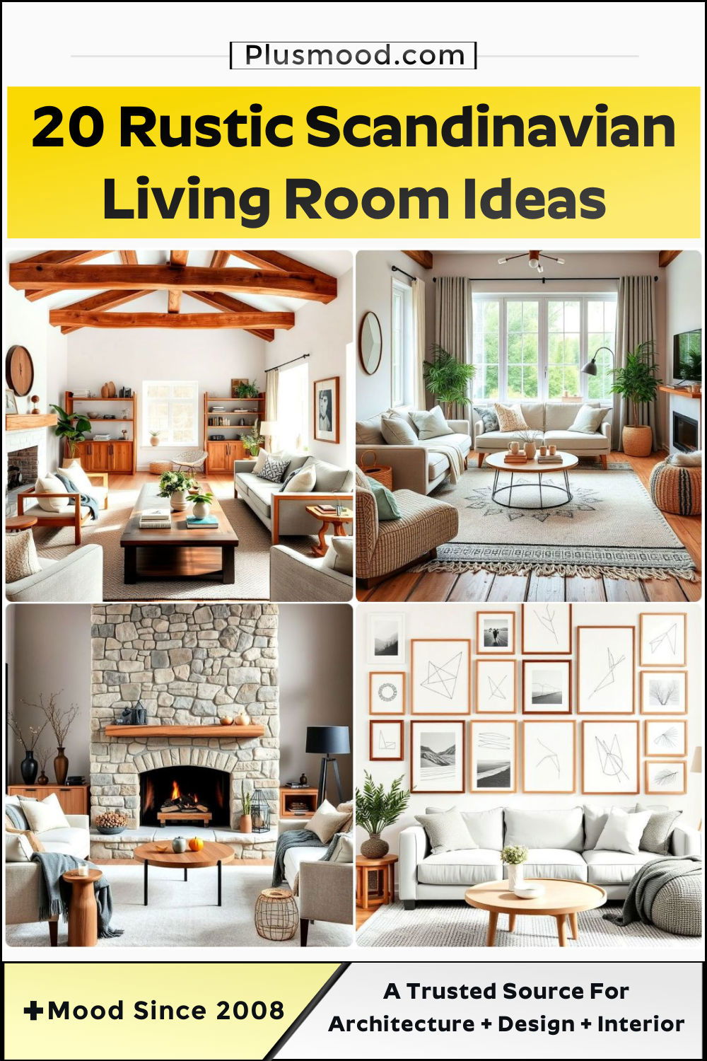 rustic scandinavian living room ideas