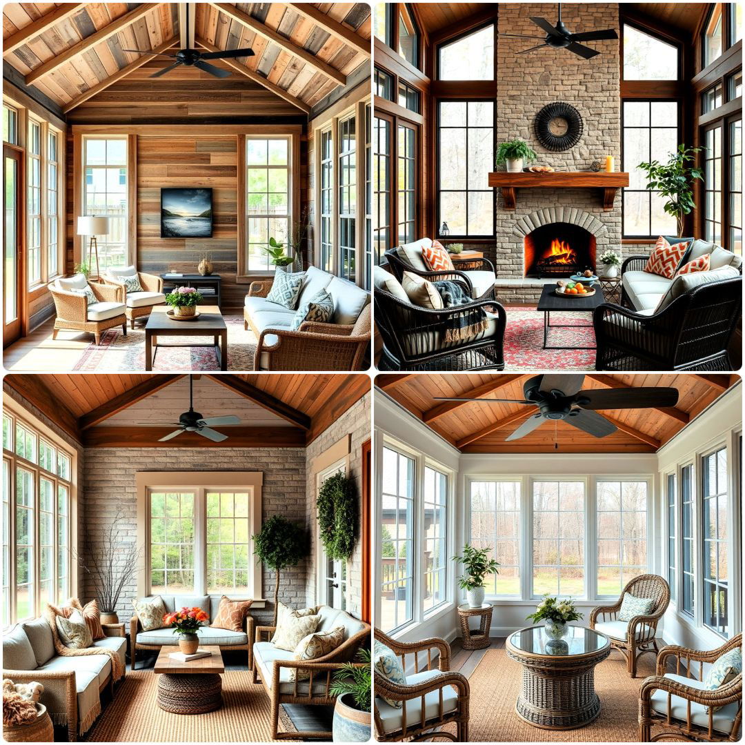 rustic sunroom ideas