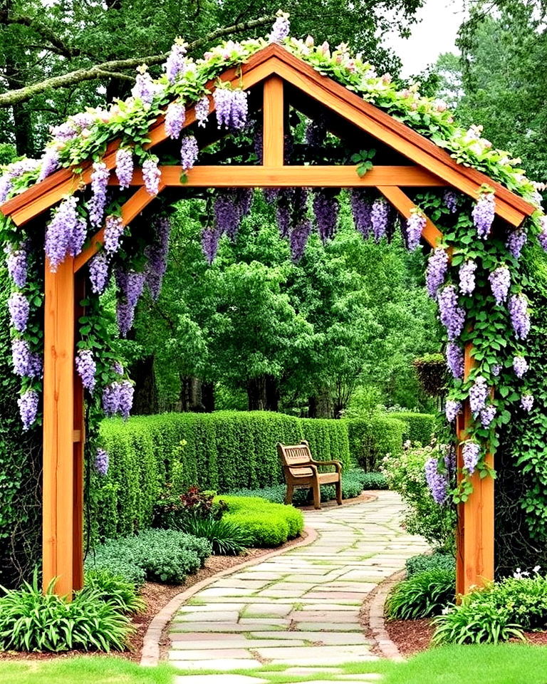 rustic tree arbor - 25 Tree Landscaping Ideas