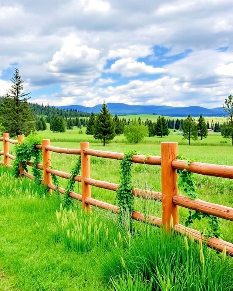 rustic wooden fencing colorado landscaping - 25 Colorado Landscaping Ideas