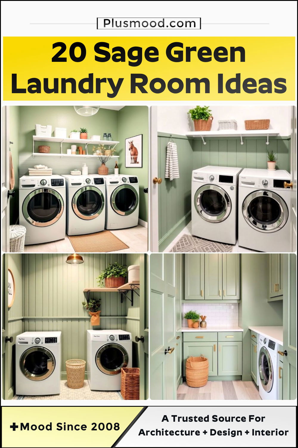 sage green laundry room ideas to copy