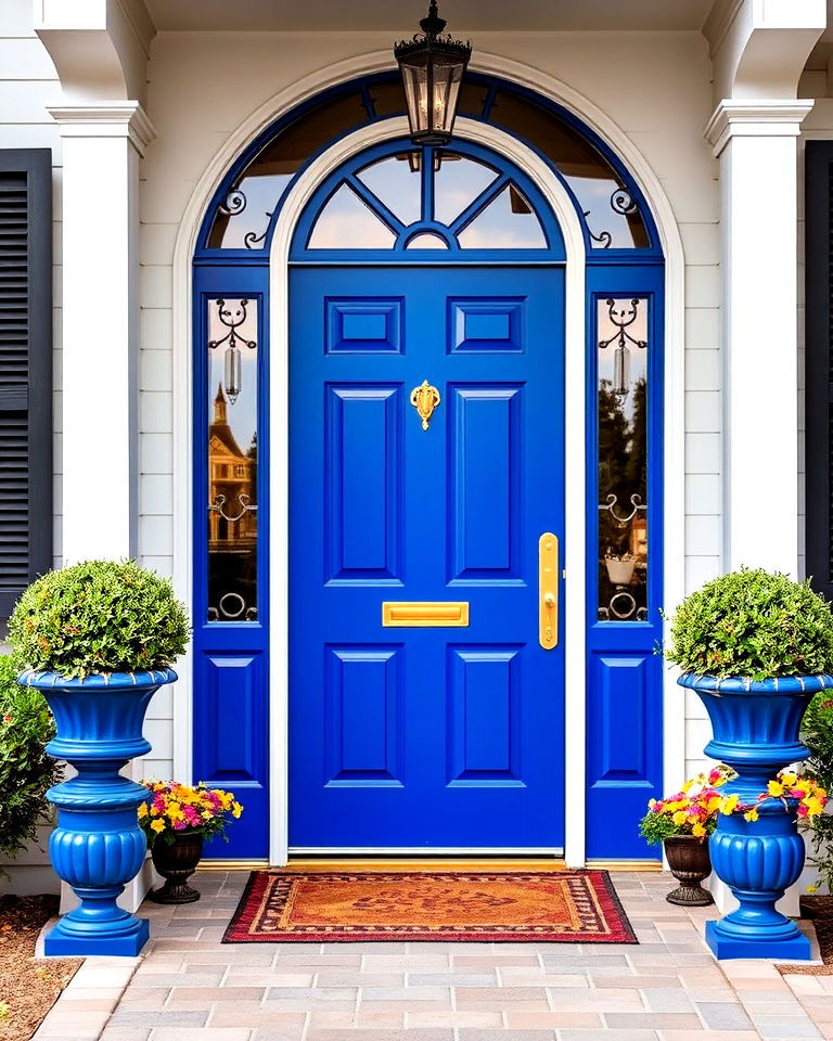sapphire blue front door - 30 Blue Front Door Colors