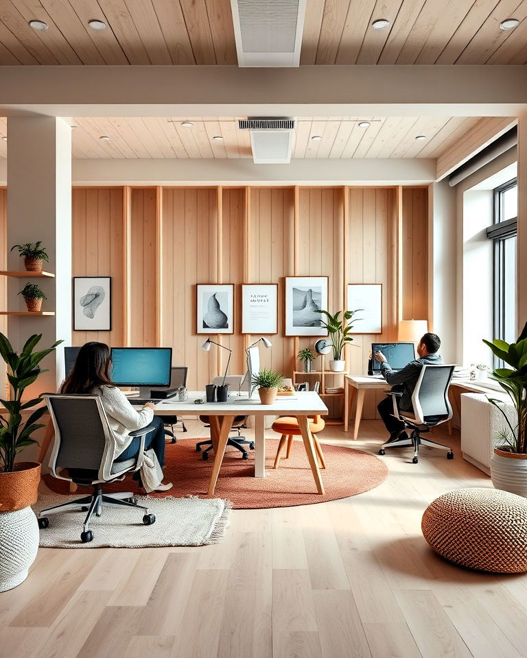 scandinavian simplicity office - 25 Office Interior Design Ideas