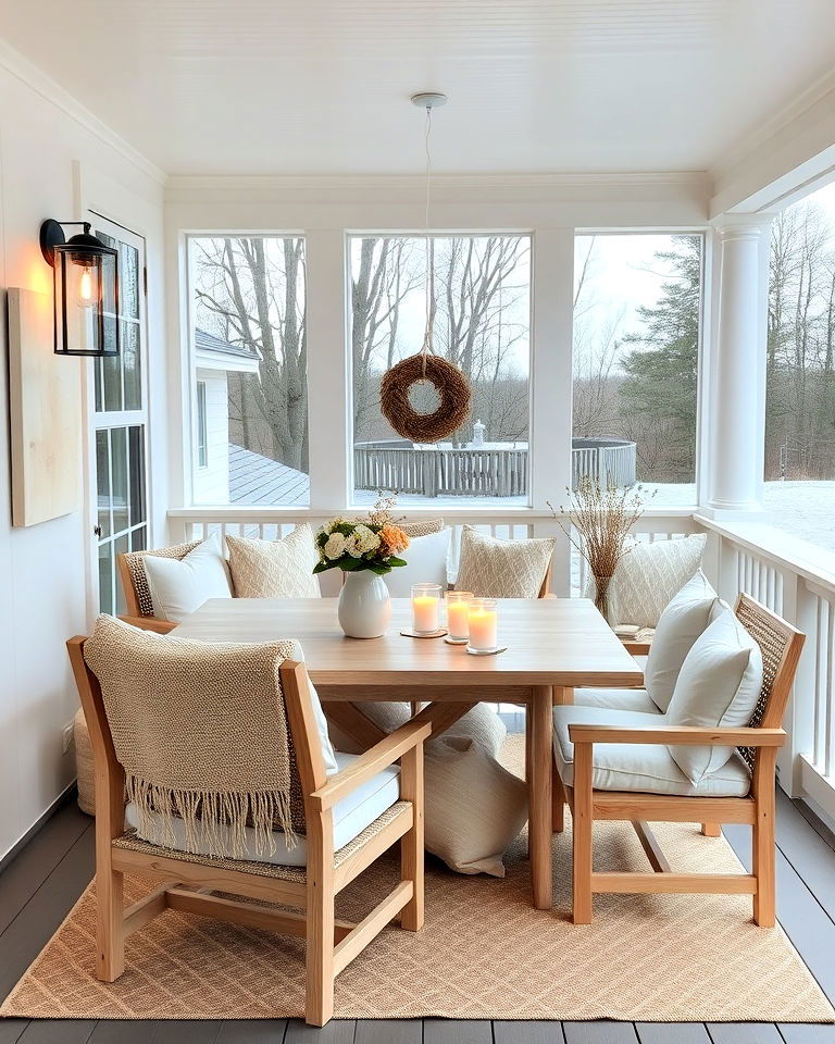 scandinavian simplicity screened in porch - 20 Screened-in Front Porch Ideas