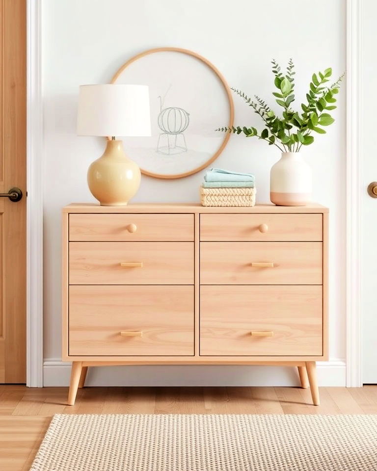 scandinavian style dresser enhances any entryway - 15 Entryway Dresser Ideas