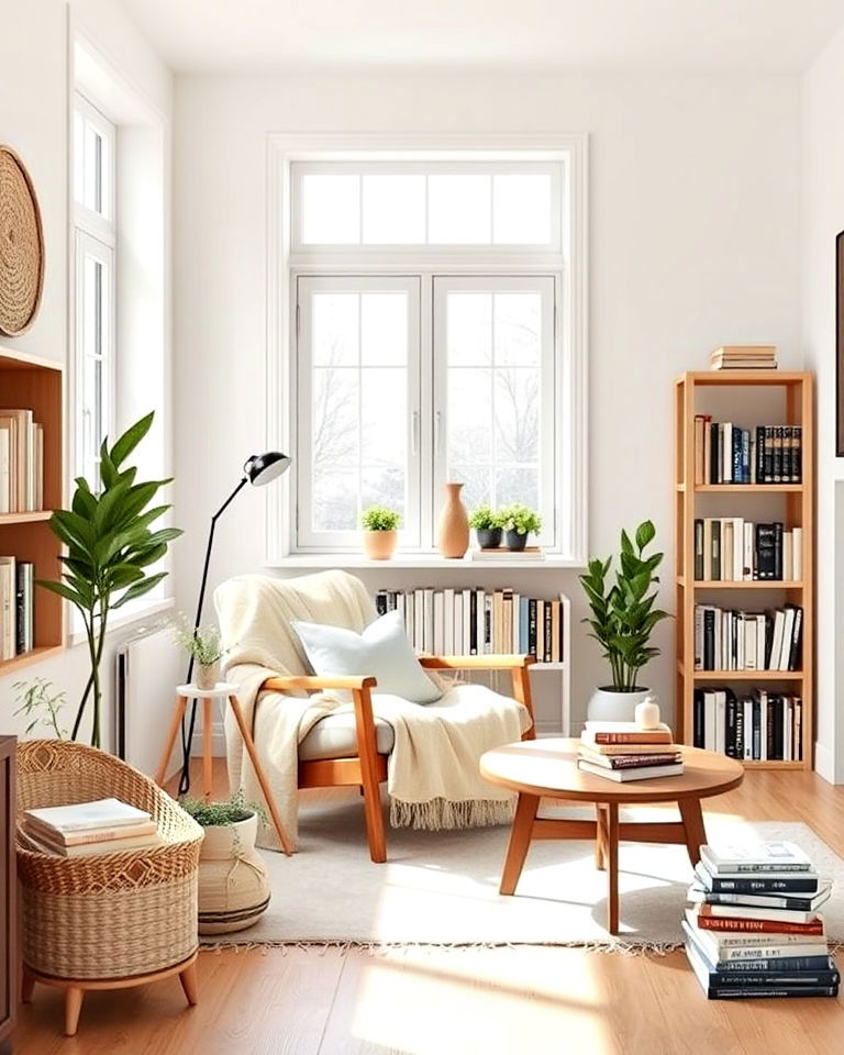 scandinavian style reading room - 25 Reading Room Ideas