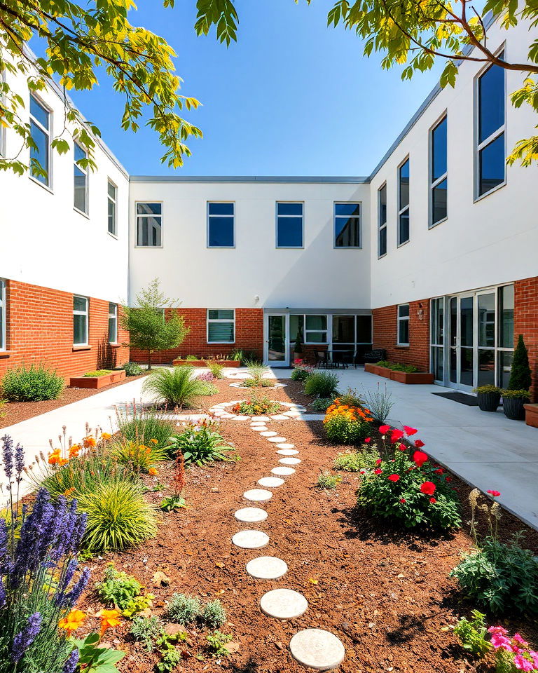school courtyard sensory garden - 20 School Courtyard Ideas