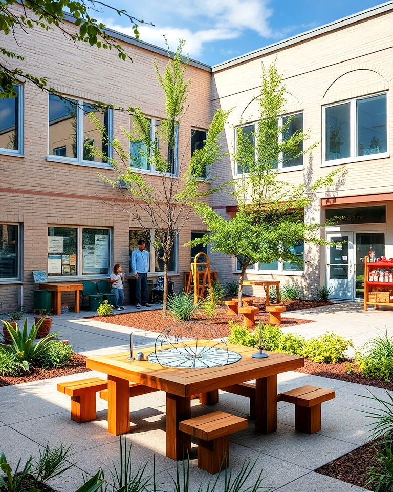 school courtyard stem activity zone - 20 School Courtyard Ideas