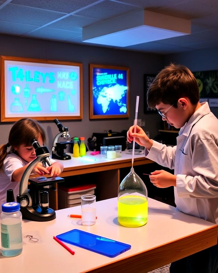 science exploration lab basement playroom - 20 Basement Playroom Ideas