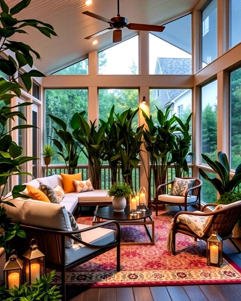 screened in porch to an urban oasis - 20 Screened-in Front Porch Ideas