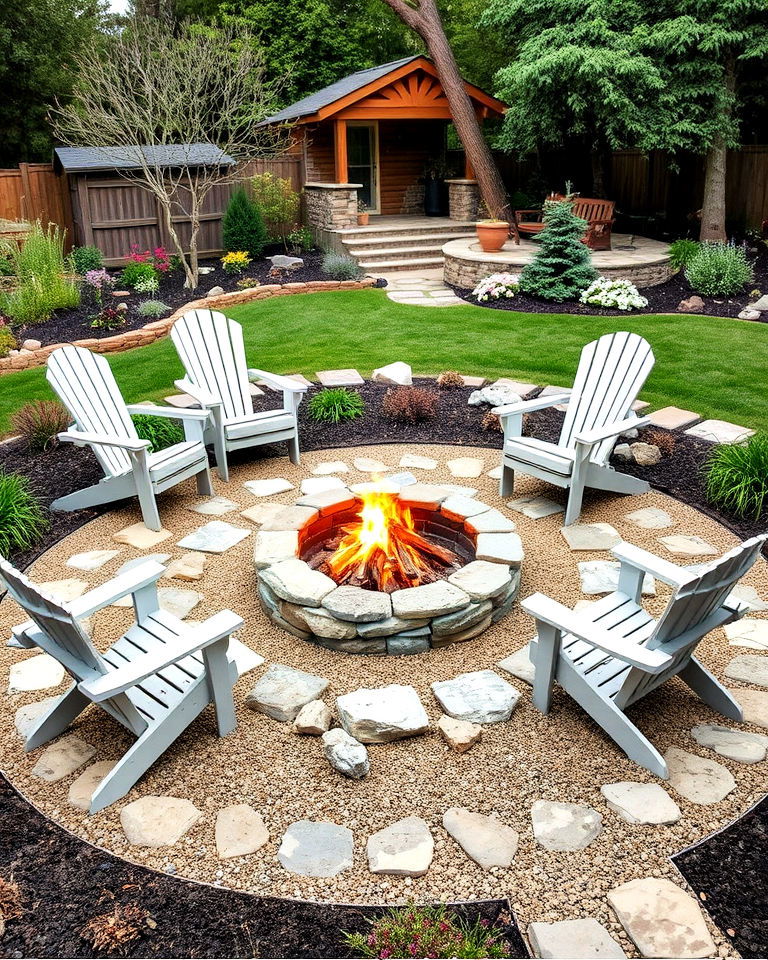 seaside fire pit garden - 20 Seaside Themed Garden Ideas