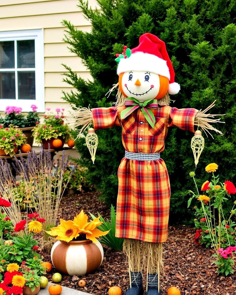 seasonal theme scarecrow - 15 Garden Scarecrow Ideas