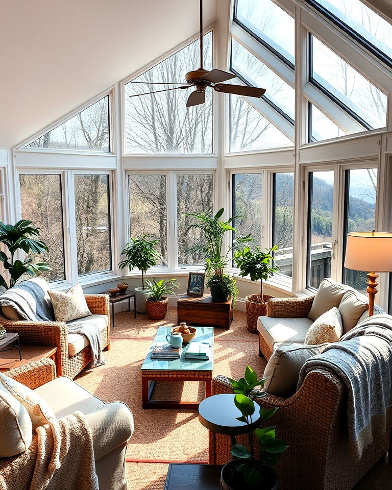 second floor sunroom relaxing lounge space - 15 Second Floor Sunroom Ideas