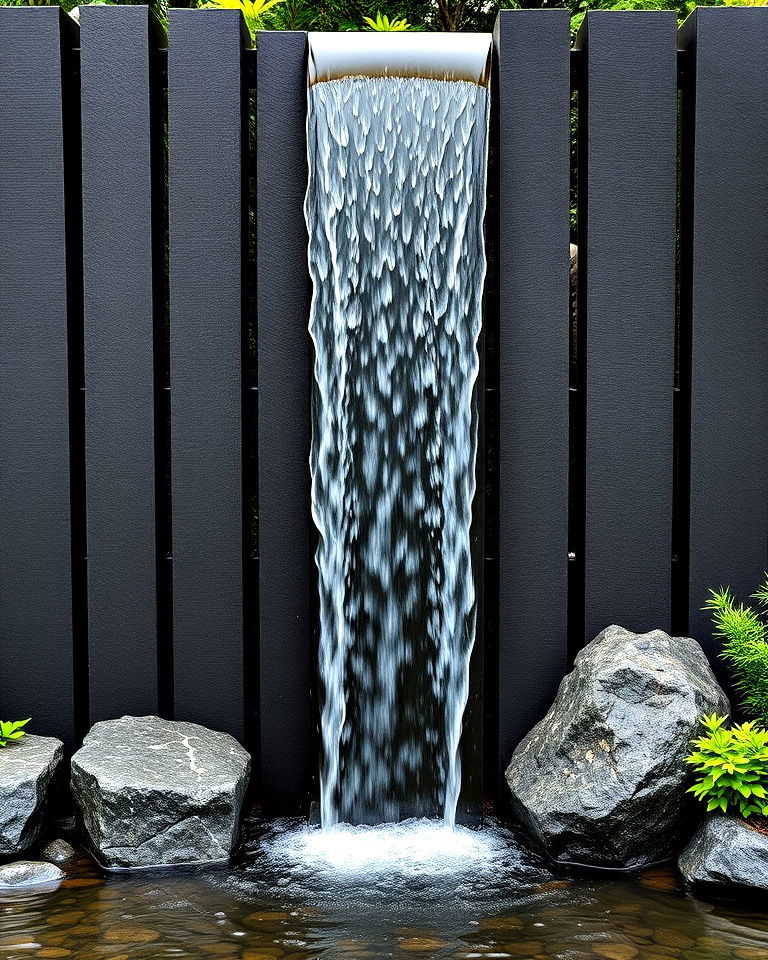 serene drops over basalt columns - 15 Waterfall With Rocks