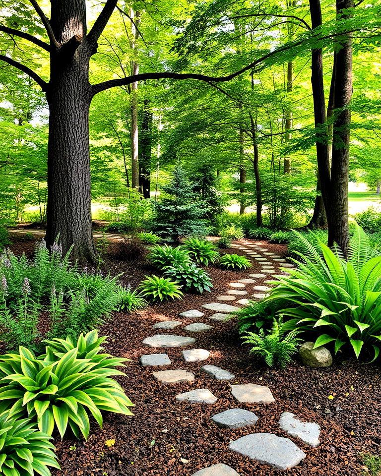 shade gardens for woodland areas - 15 Michigan Landscaping Ideas