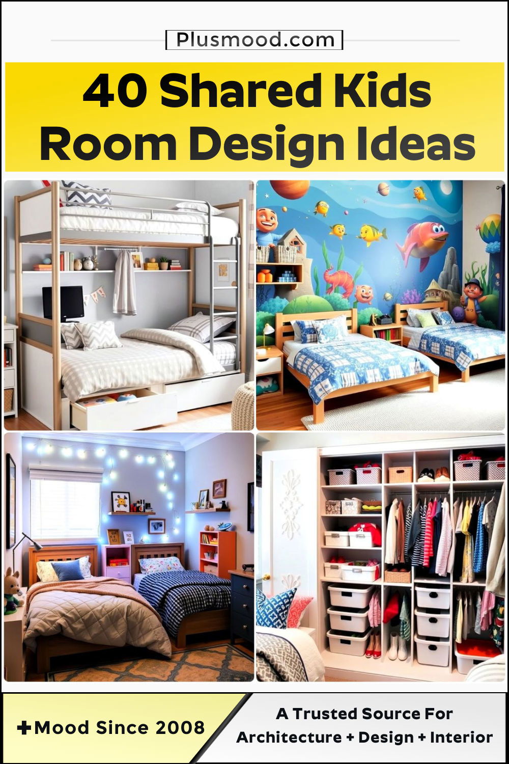 shared kids room design ideas
