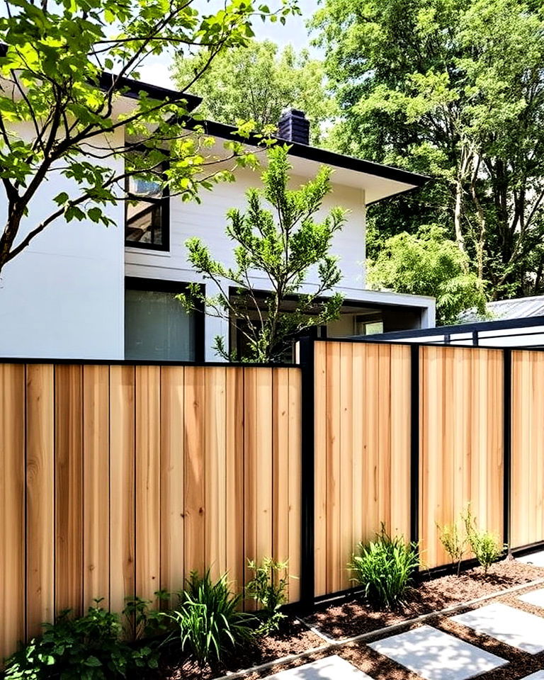 simple fencing and screens in japandi house - 15 Japandi House Exterior Ideas