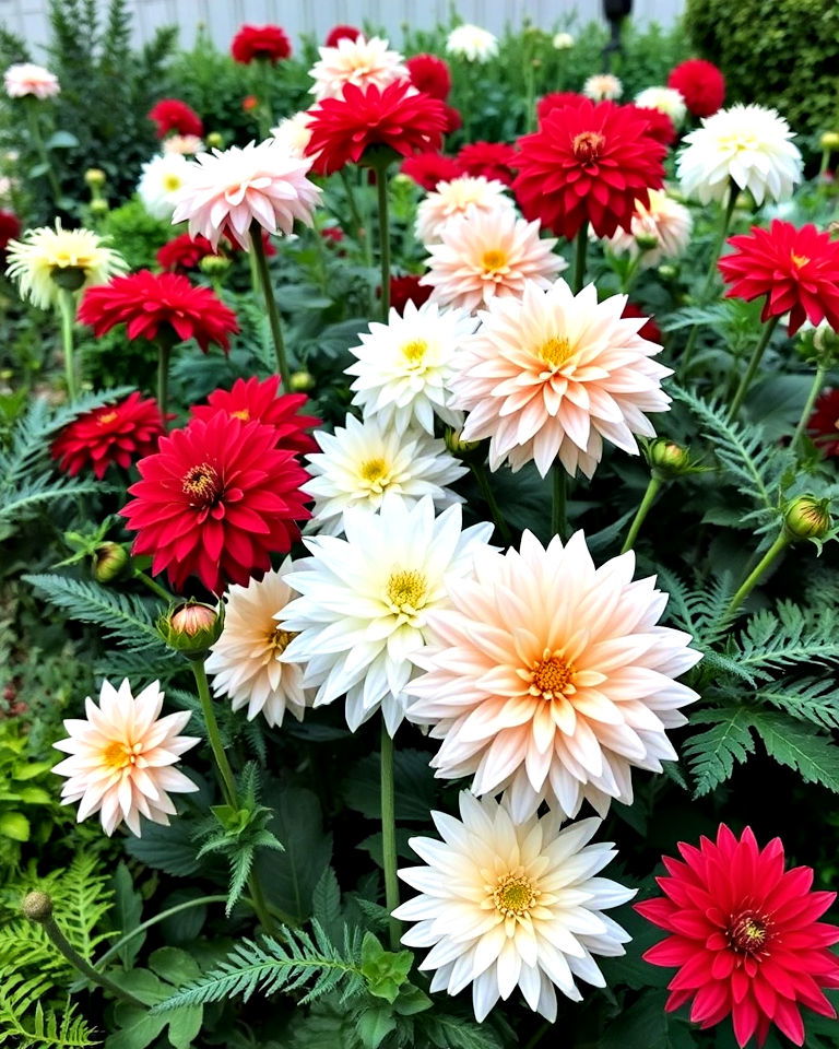 single color themes garden - 15 Dahlia Garden Ideas