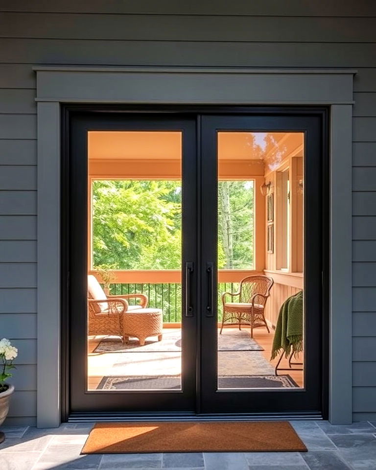 sliding glass front door for home - 20 Glass Front Doors Ideas