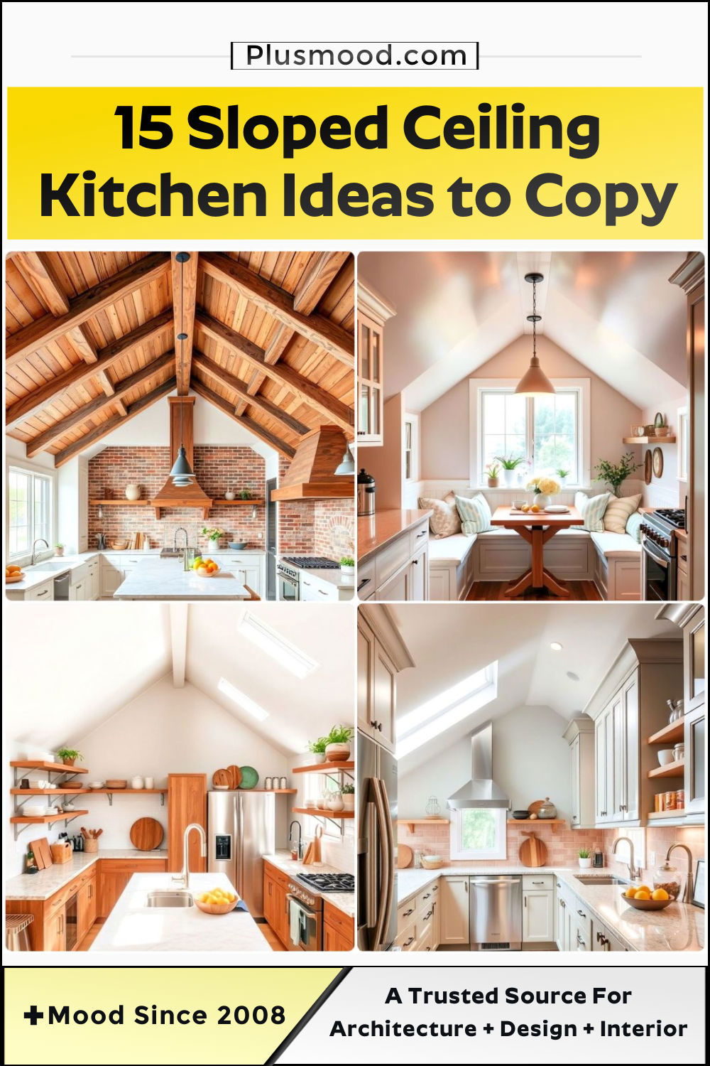 sloped ceiling kitchen ideas