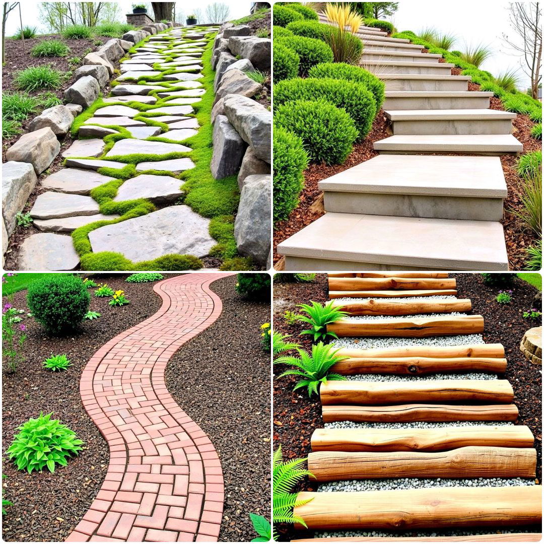 15 Sloped Walkway Ideas for Safe and Elegant Paths