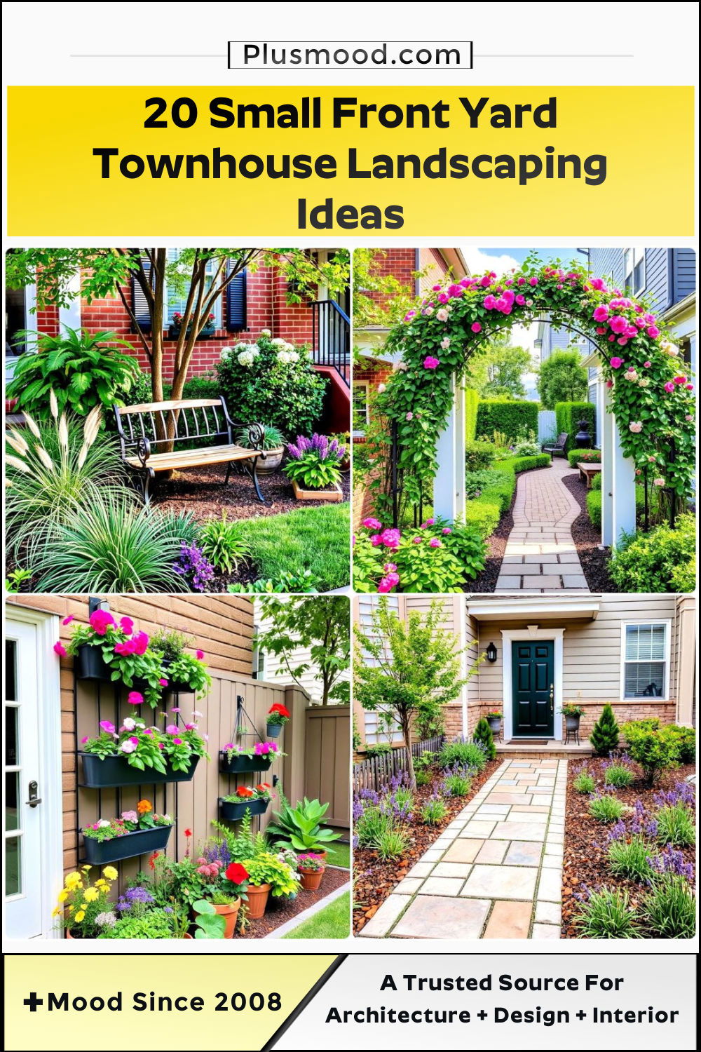 small front yard townhouse landscaping ideas to copy