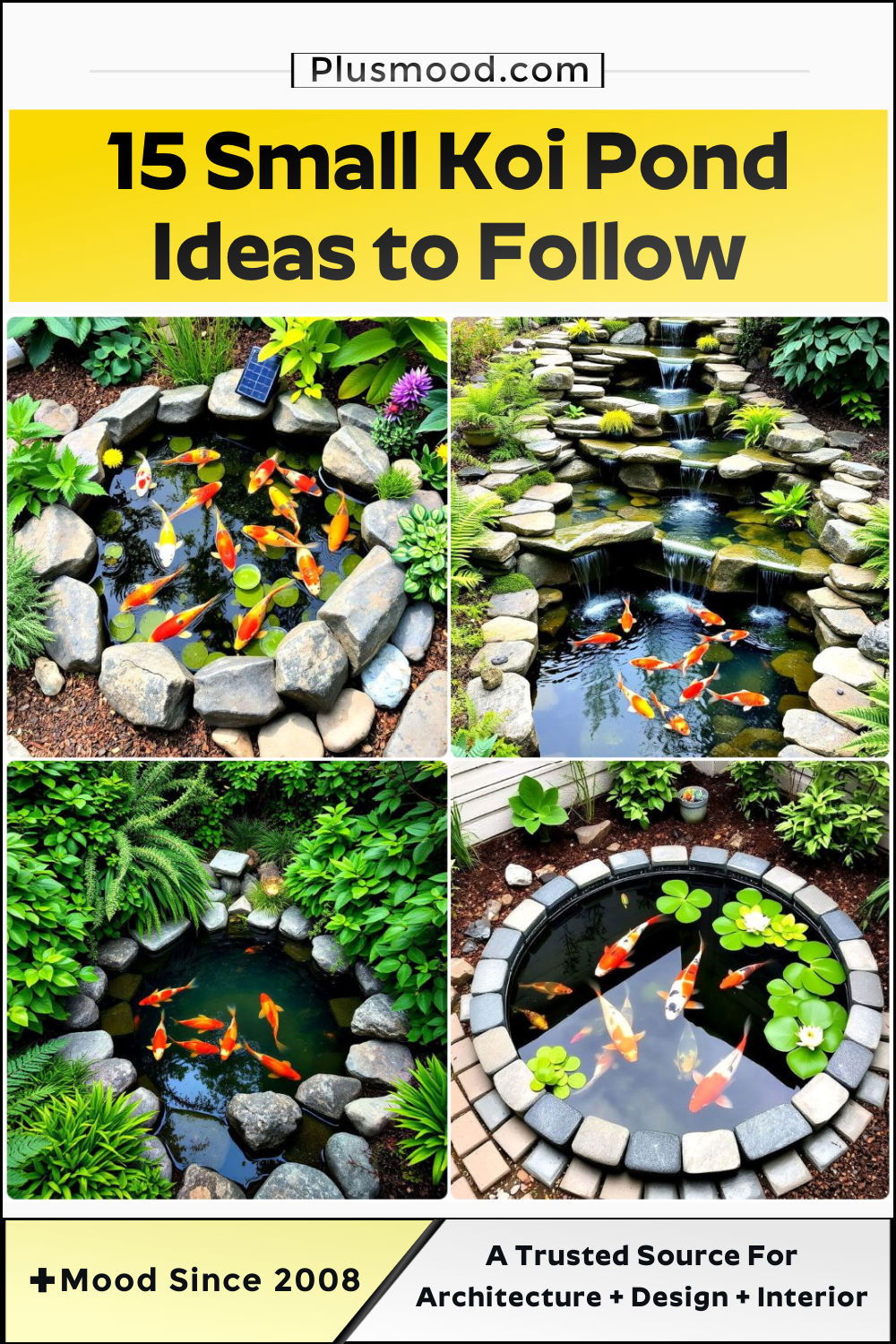small koi pond ideas