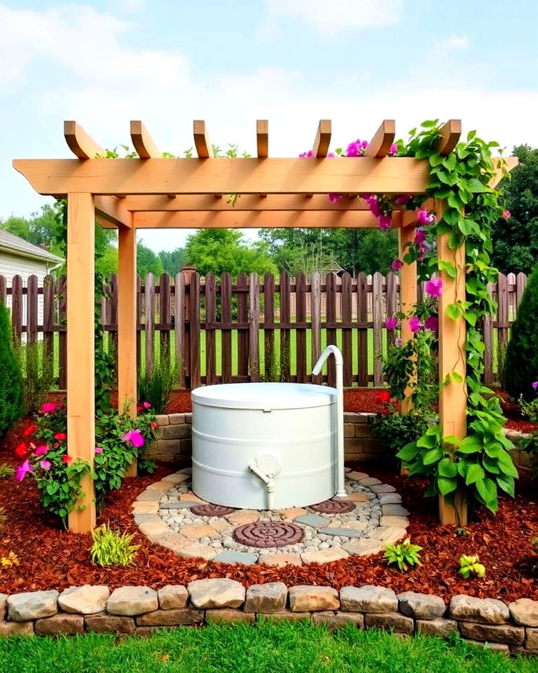 small pergola septic tank landscaping - 20 Septic Tank Landscaping Ideas