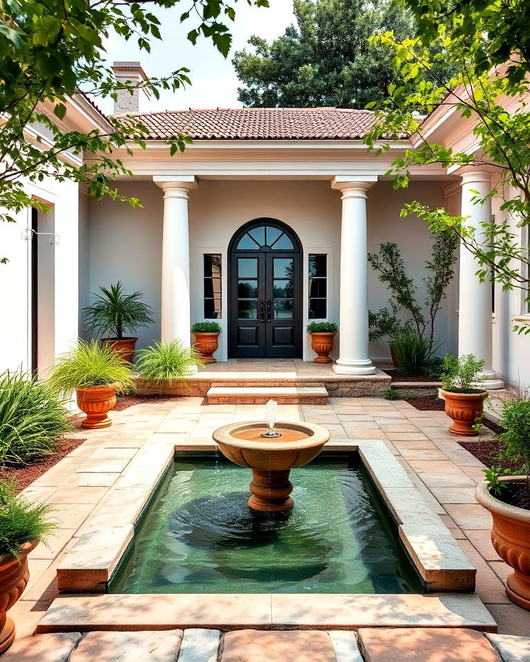 small water features for home - 25 Greek Style Home Ideas