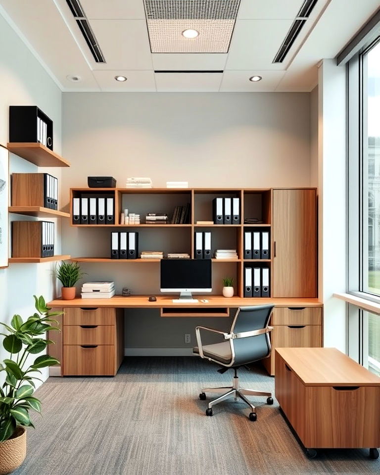 smart storage solutions law office interior - 15 Law Office Interior Design Ideas