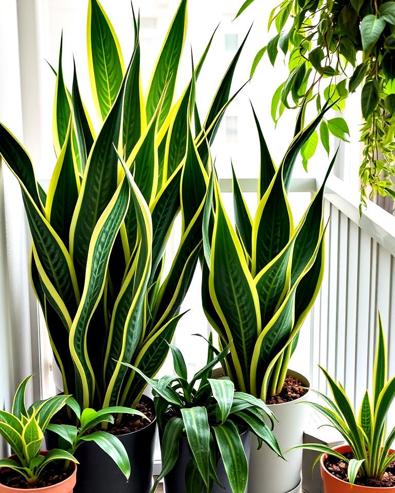 snake plant for balcony gardening - 20 Best Balcony Plants