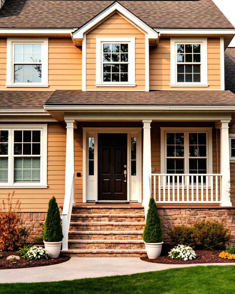 soft beige vinyl siding - 40 Vinyl Siding Colors
