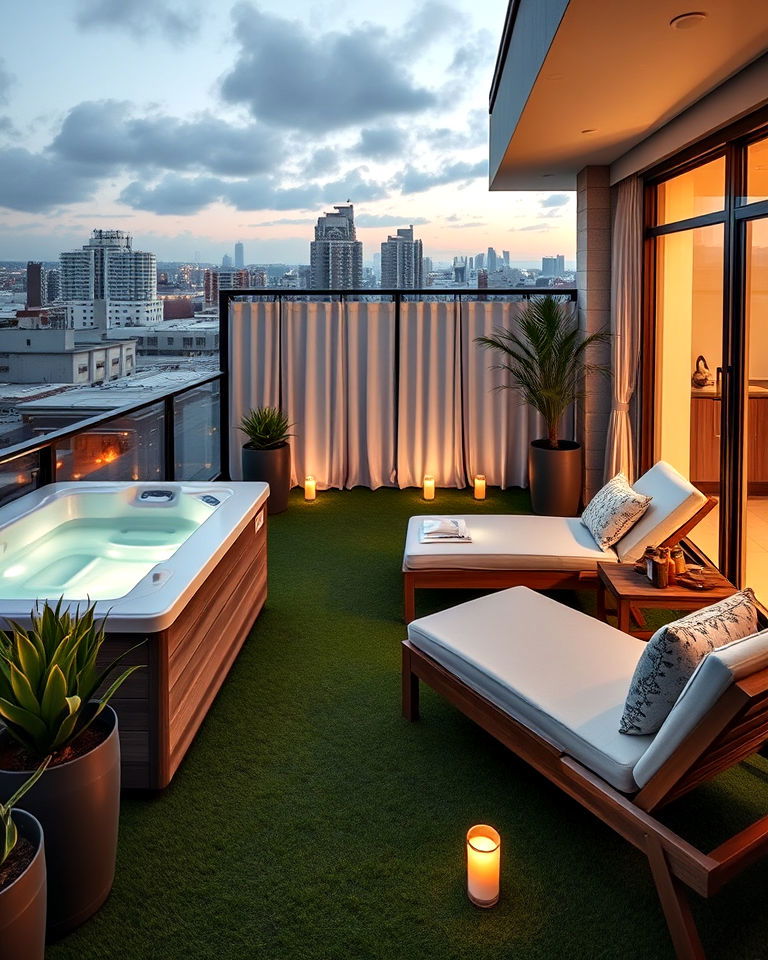 spa inspired sanctuary balcony - 15 Penthouse Balcony Ideas