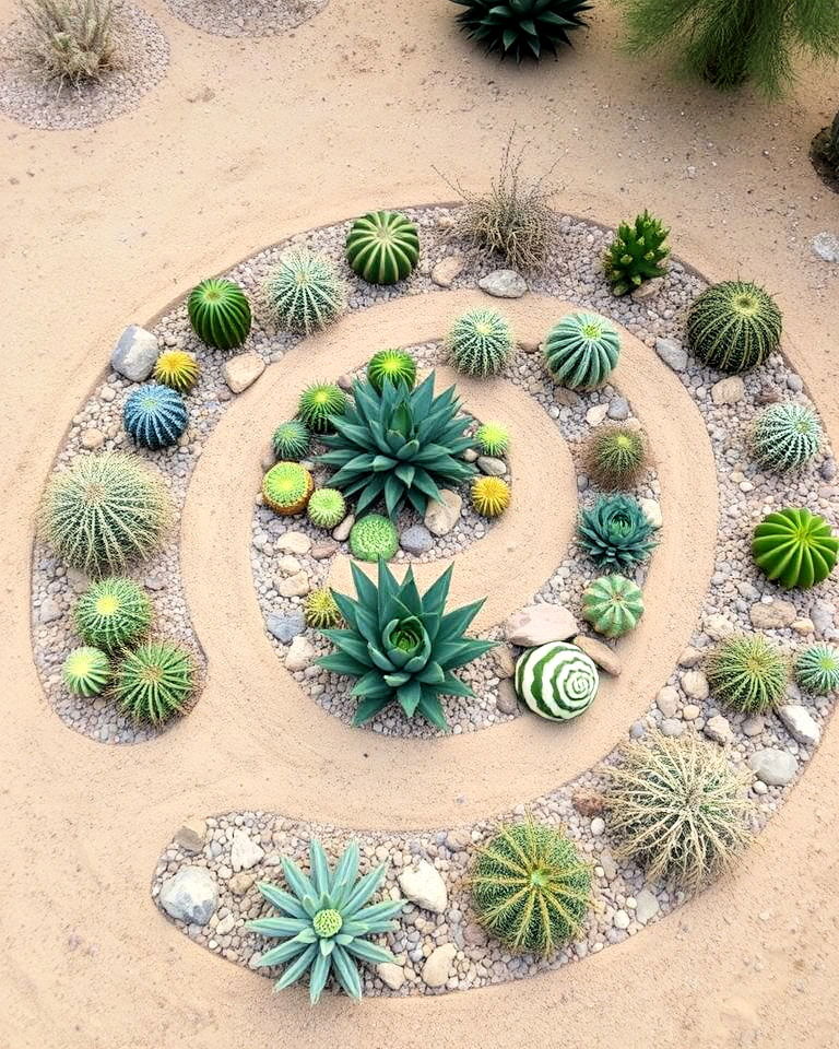spiral desert garden - 25 Spiral Garden Design Ideas