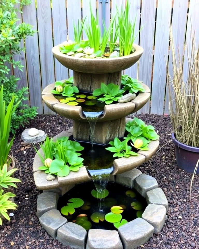 spiral water garden - 25 Spiral Garden Design Ideas