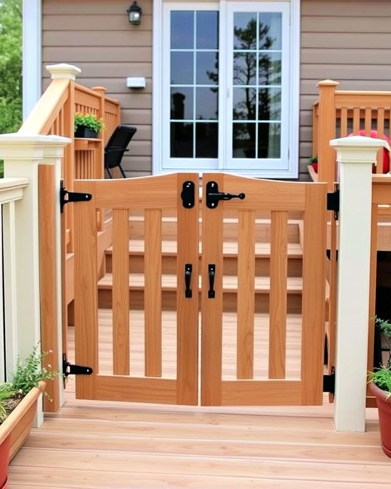 split level deck gate - 25 Deck Gate Ideas