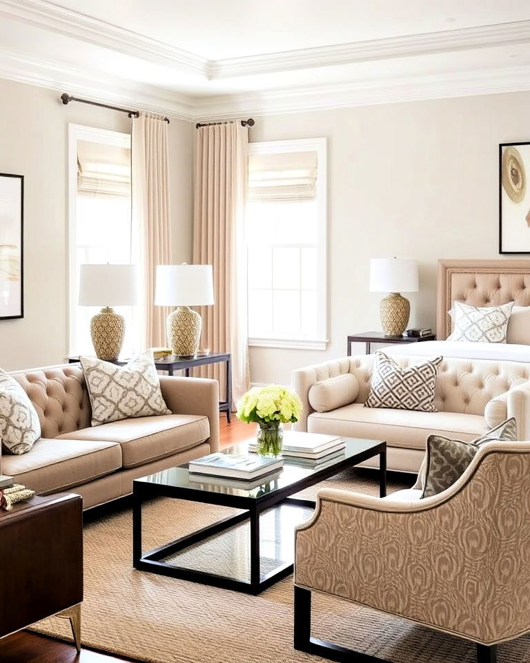 statement furniture for transitional interior - 25 Transitional Interior Design Ideas