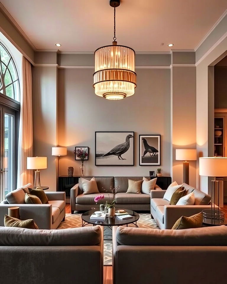 statement lighting friends living room - 15 Friends Living Room Ideas