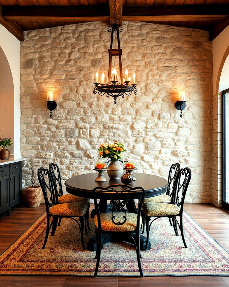 stone accent walls italian interior design - 25 Italian Interior Design Ideas
