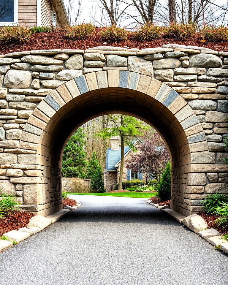 stone arch driveway culvert - 15 Driveway Culvert Ideas