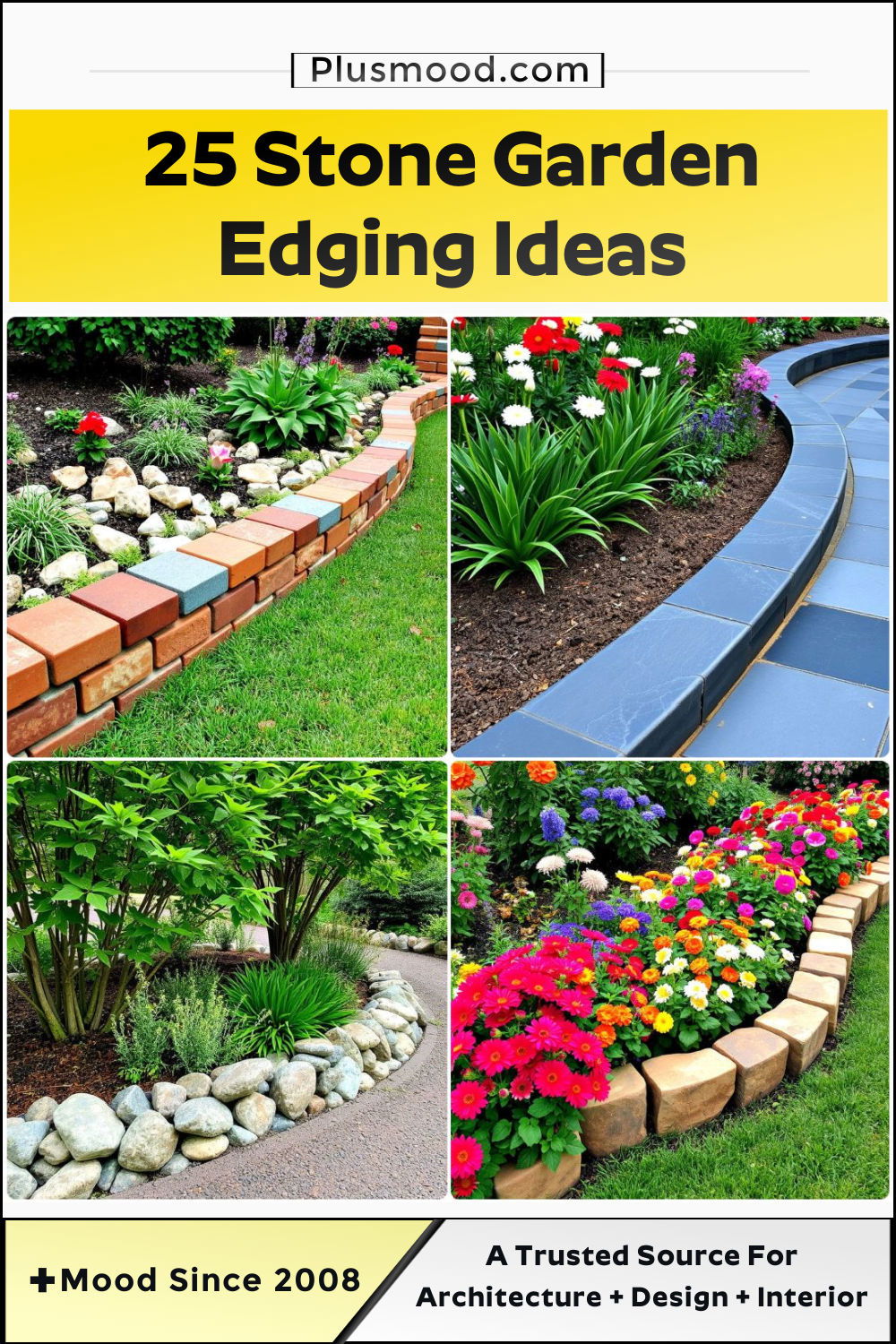 stone garden edging ideas to copy