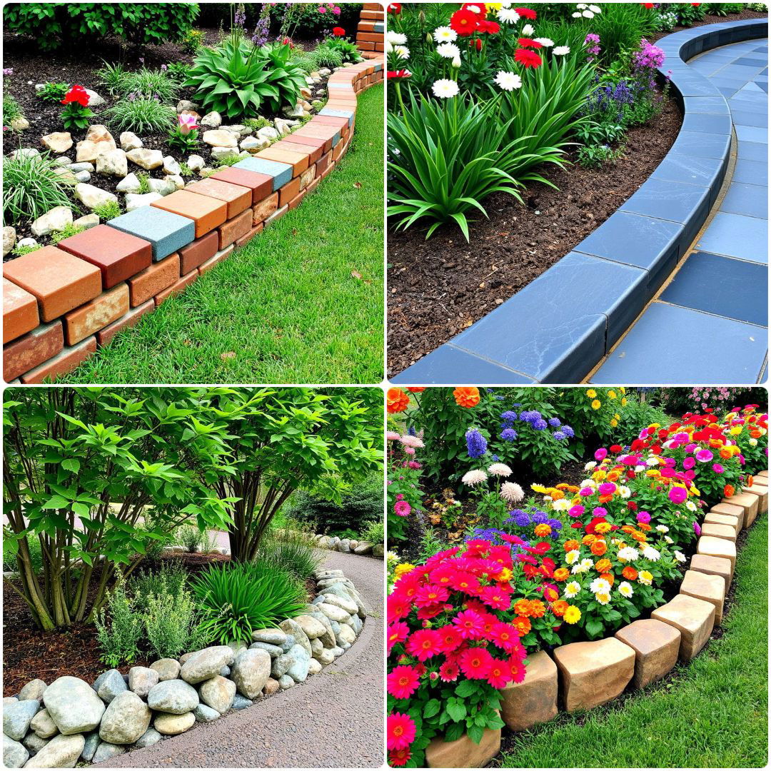 25 Stone Garden Edging Ideas for Polished Landscape Borders