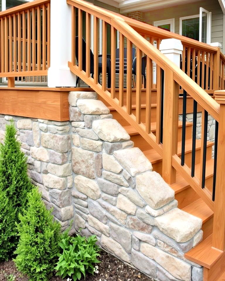 stone veneer deck fascia - 15 Deck Fascia Ideas