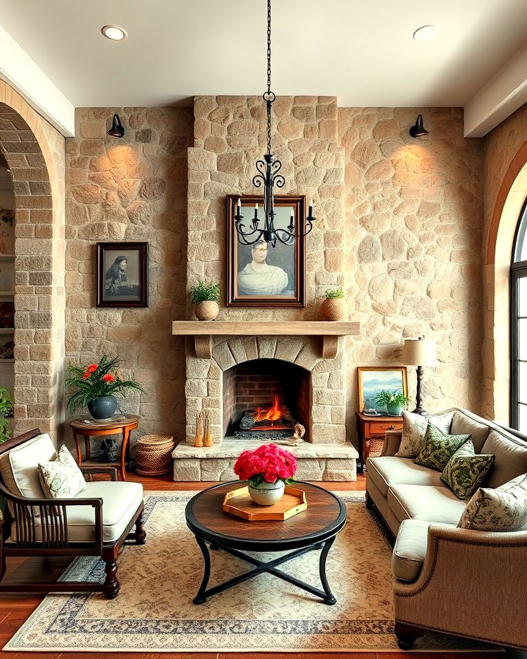 stone walls for timeless character - 15 Rustic Italian Decor Ideas