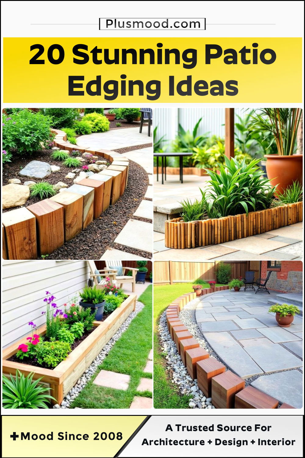 stunning patio edging ideas