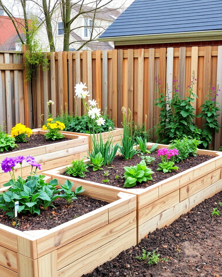 stylish raised garden beds - 15 Spring Garden Ideas