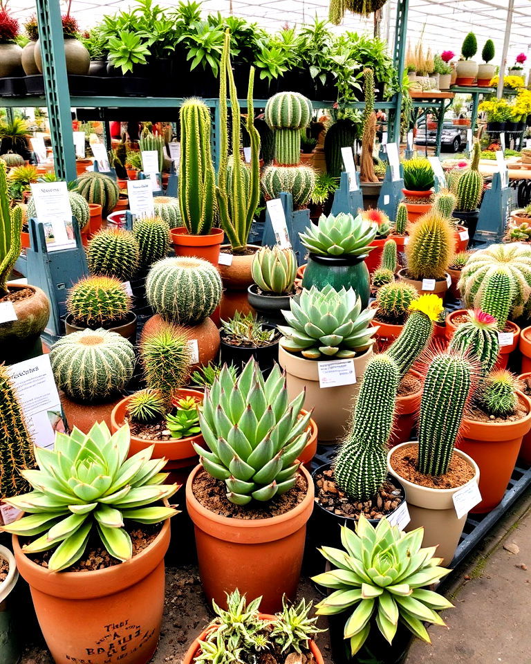 succulent and cactus section garden - 15 Nursery Garden Ideas