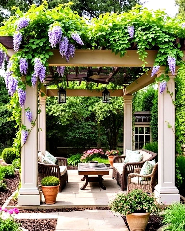 sunken garden with pergola - 15 Sunken Garden Ideas